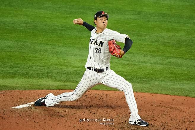 지난해 열린 월드베이스볼클래식(WBC)에 출전한 다카하시 히로토의 투구 모습. 게티이미지