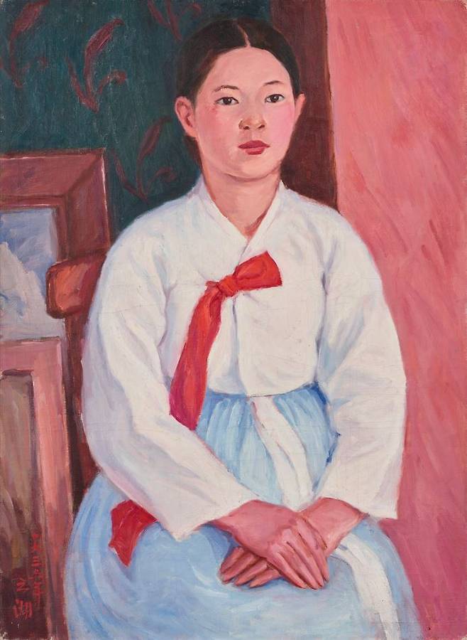 처의 상, 오지호, 1936, 캔버스에 유채, 72×52.7cm, 국립현대미술관 소장 / 제공=전남도립미술관