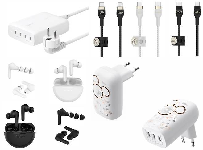 ▲ 그 밖에도 가정용 충전기와 차저, 이어버즈 등이 경품으로 제공됩니다.