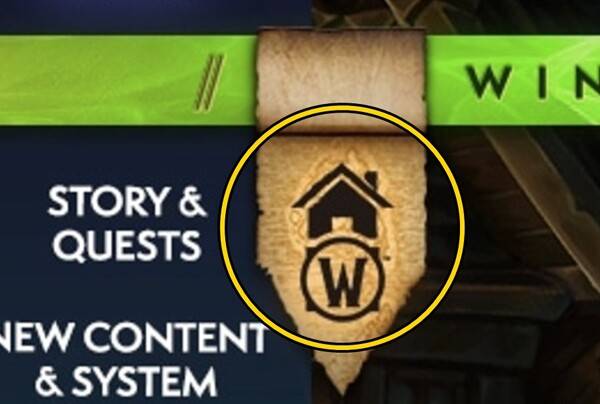 - 하우징 마크 뒤로 아제로스의 지도가 보인다