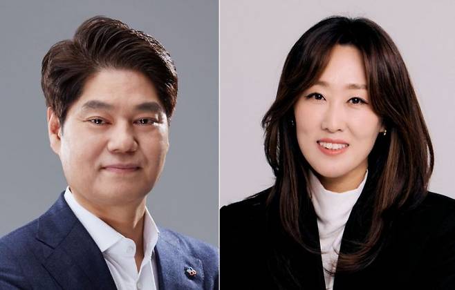 허민회 CJ지주 경영지원 대표(왼쪽)와 이선영 CJ ENM 커머스부문 대표. CJ 제공