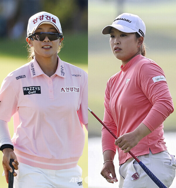 미국여자프로골프(LPGA) 투어 2024시즌 최종전 CME그룹 투어 챔피언십에 출전하는 임진희 프로. 신인상 포인트 1위를 달리는 일본의 사이고 마오. 사진제공=ⓒAFPBBNews = News1