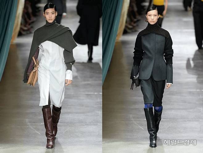 펜디의 2024 FW(가을겨울) 시즌 케이프 상품들. [FENDI 제공]