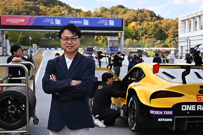 넥센타이어 전략마케팅 BS장 최효선 상무. 사진 김학수 기자