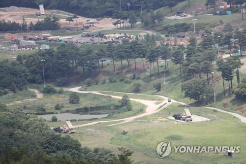 경북 성주군에 있는 주한미군 사드 기지 [연합뉴스 자료사진]