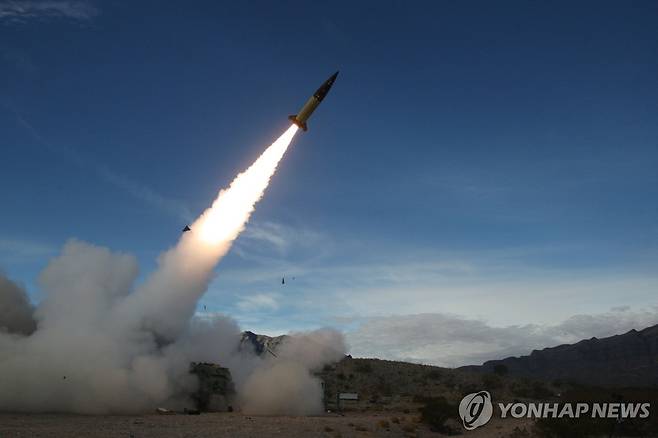 미국 장거리 미사일 에이태큼스 [AFP/미 국방부 연합뉴스 자료사진. 재판매 및 DB 금지]