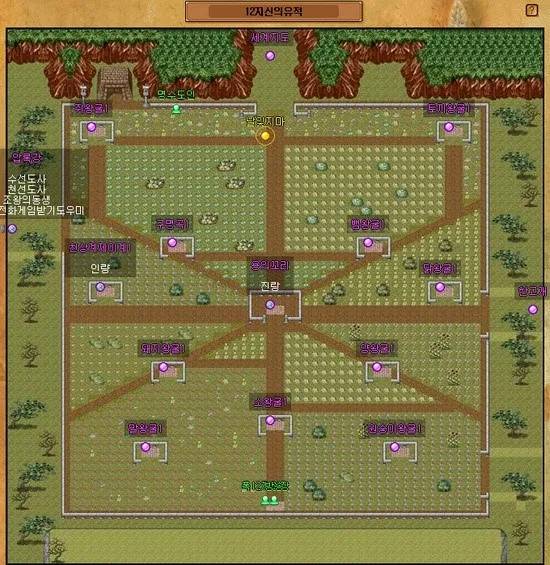 - 십이지신의 유적 지도