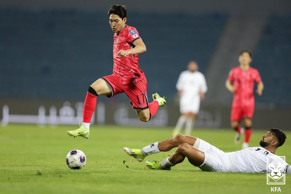 배준호(대한민국 남자 축구대표팀). 대한축구협회 제공