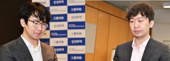 삼성화재배 결승에서 맞붙는 딩하오(왼쪽 사진)와 당이페이. 둘 다 중국 출신이다. [사진 한국기원]