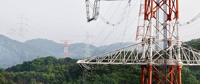 송전탑. 한국전력공사 제공