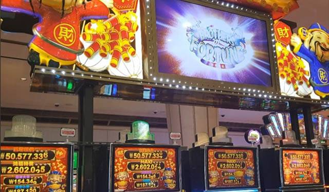 ▲고객들에게 가장 높은 인기를 차지하고 있는 강원랜드 왕서방 슬롯머신. ⓒ독자