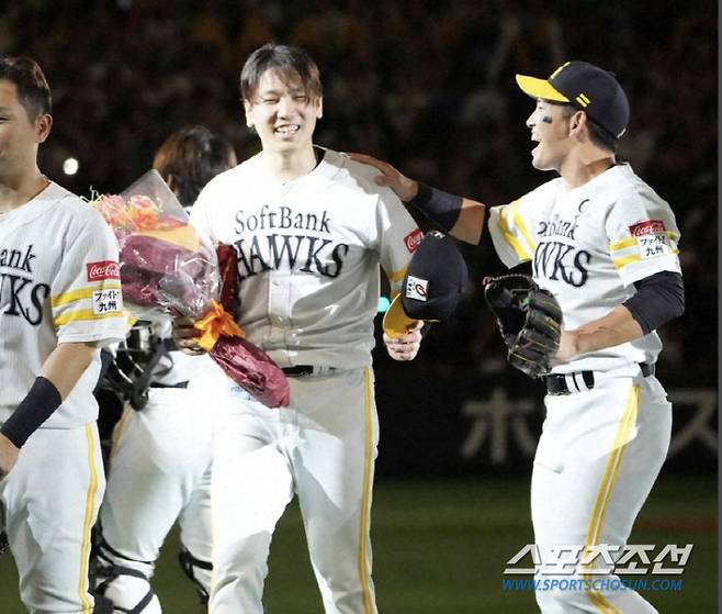 이시카와는 지난해 세이부를 상대로 노히트 노런을 기록했다. 사진캡처=소프트뱅크 호크스 SNS