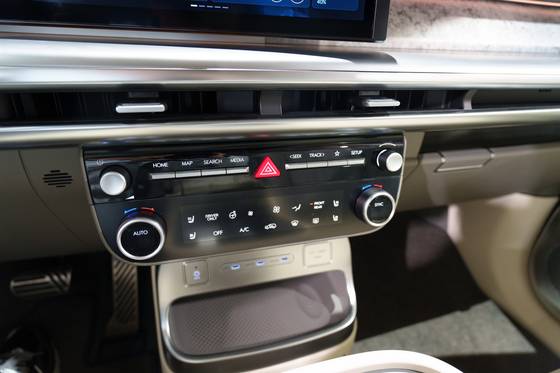 The Hyundai Ioniq 9 during the vehicle's media preview event held in Los Angeles in November [CHO YONG-JUN]