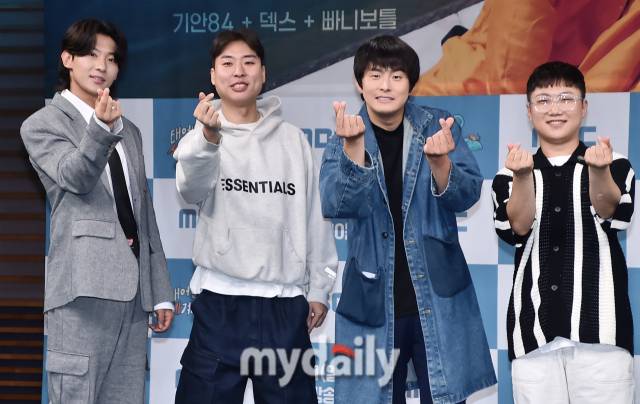 덱스·김지우 PD·기안84·빠니보틀(왼쪽부터)/마이데일리 DB