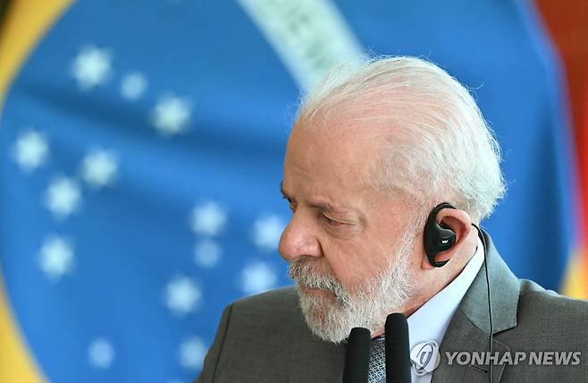 루이스 이나시우 룰라 다시우바 브라질 대통령 [브라질리아 AFP=연합뉴스. 재판매 및 DB 금지]