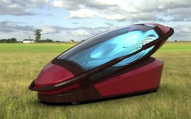 ▲필립 니츠케가 만든 조력사 캡슐 ‘사르코’.