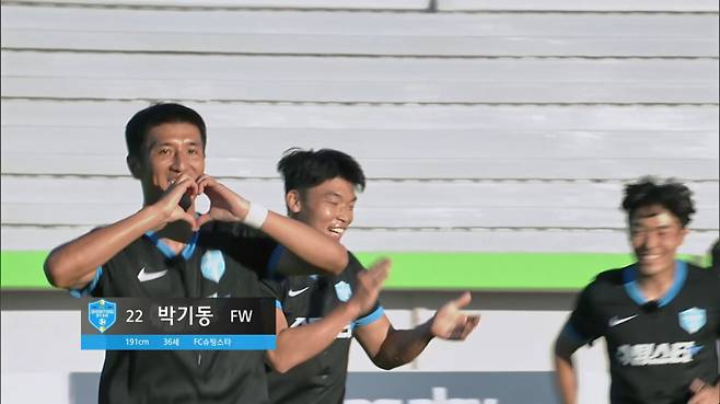 FC슈팅스타가 양주시민축구단과 첫 경기에서 2-1로 승리했다. 쿠팡플레이