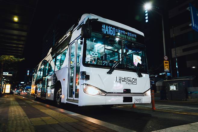 서울시 새벽 자율주행버스 A160. 서울시 제공