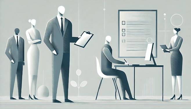 사용종속관계 일러스트 [생성AI 챗GPT 제작]