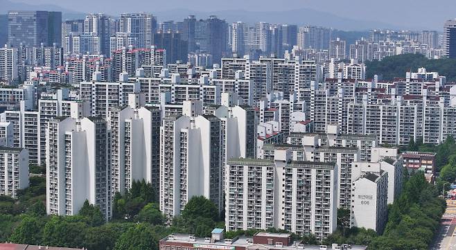 경기도 성남시 분당구 일대 아파트 단지 모습(사진=연합뉴스)