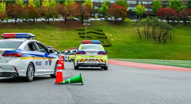 ▲충북 충주에 있는 중앙경찰학교 제315기 교통훈련 연습 장면 ⓒ중앙경찰학교 홈페이지