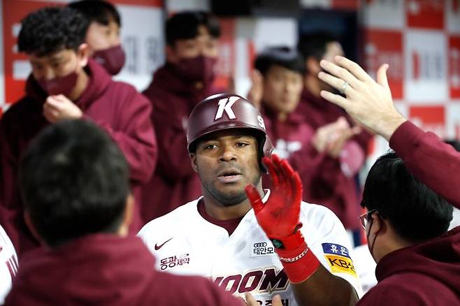 2022년 키움서 뛰었던 푸이그. ⓒ 뉴시스