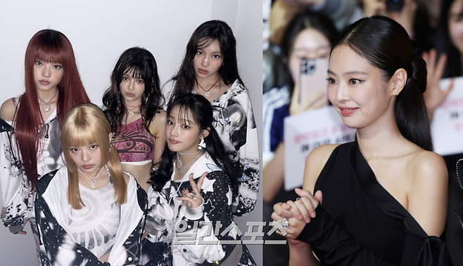 뉴진스, 블랙핑크 멤버 제니.사진=뉴진스 SNS, 서병수 기자