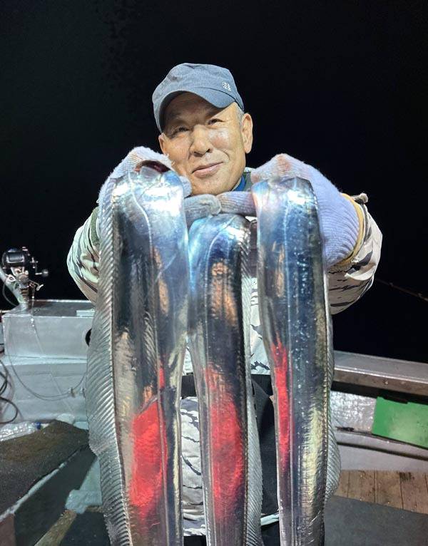 부산권 갈치 선상낚시.  독자 제공