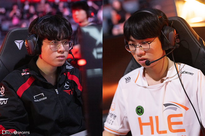 '제우스'(왼쪽)와 '도란'은 서로 유니폼을 바꿔 입게 됐다.