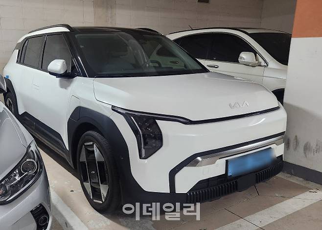 기아 EV3 롱레인지 모델 전면부. (사진=이데일리 이다원 기자)