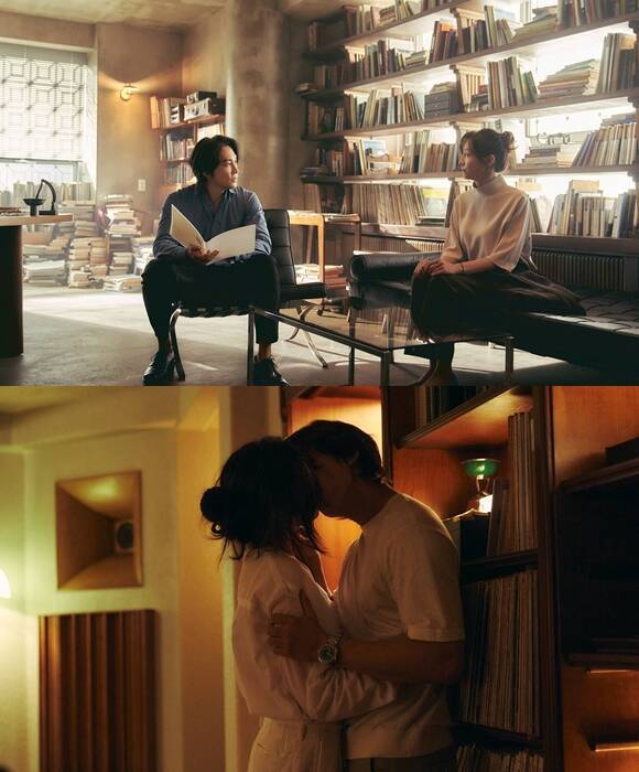 박지현(위쪽 사진의 오른쪽)은 "'히든페이스'는 지금까지 경험했던 것 중 가장 애정과 사랑이 넘쳤던 현장이었다"고 회상했다. /NEW