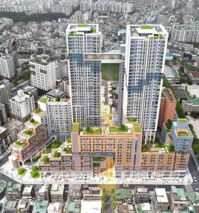 두산건설이 LH가 추진 중인 도심 공공주택 복합사업(도심복합사업) 사업지인 쌍문역 동측, 방학역 등 2곳의 시공권을 확보할 가능성이 커졌다.쌍문역 동측 도심복합사업 조감도.ⓒLH