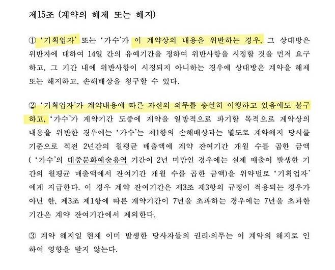 뉴진스 위약금 없다고한 이유