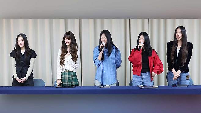 걸그룹 뉴진스 기자회견 [사진제공: 연합뉴스]