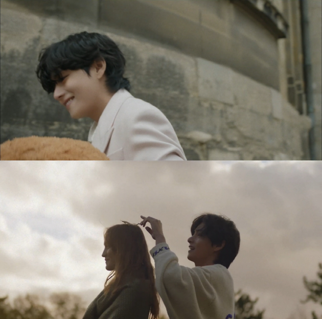 방탄소년단 뷔와 가수 박효신의 듀엣곡 ‘윈터 어헤드’ 뮤직비디오 티저. 빅히트 뮤직 제공