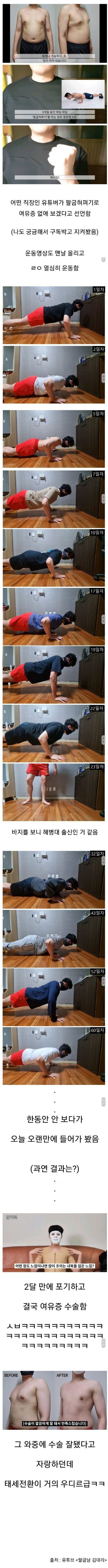 1.jpeg 운동으로 여유증 종결 선언함 유튜버