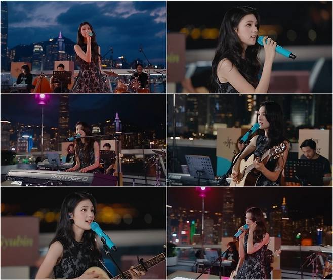 규빈 ‘유튜브 뮤직 나이트’ 공연 실황 화면 캡쳐