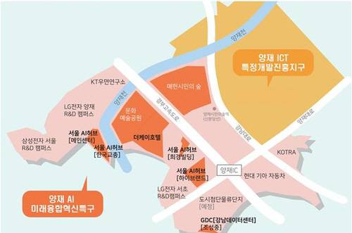 AI 미래융합혁신특구 위치도. [서울시 제공]