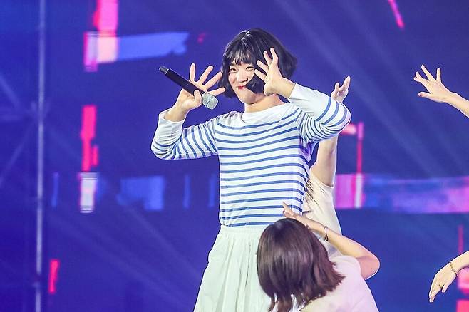 ▲뉴진스 하니로 변신한 김도영 ⓒKIA 타이거즈 SNS