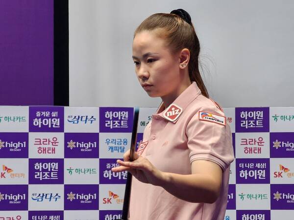 1일 강원도 정선군 하이원 그랜드호텔 컨벤션타워에서 열린 '하이원리조트 프로당구협회(PBA)-LPBA 챔피언십 2024' LPBA PPQ(1차예선)라운드에 출전한 응우옌호앙옌니. 사진┃PBA