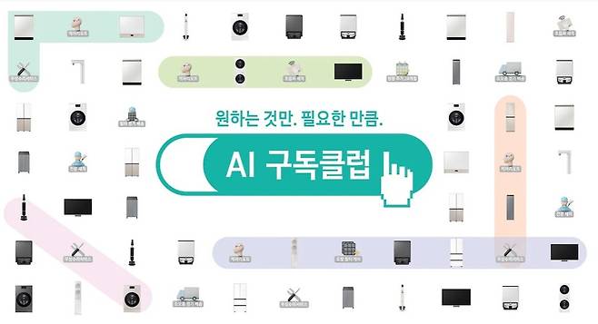 삼성전자가 12월부터 운영을 시작한 AI 구독클럽 관련 이미지 ⓒ삼성닷컴 홈페이지 캡처