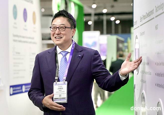 제임스박 롯데바이오로직스 신임 대표(내정)의 삼성바이오로직스 재직 당시 모습