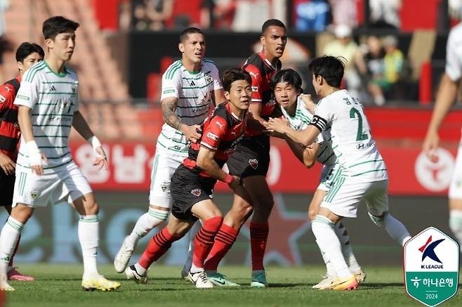 포항 스틸러스 수비수 전민광. 사진=한국프로축구연맹