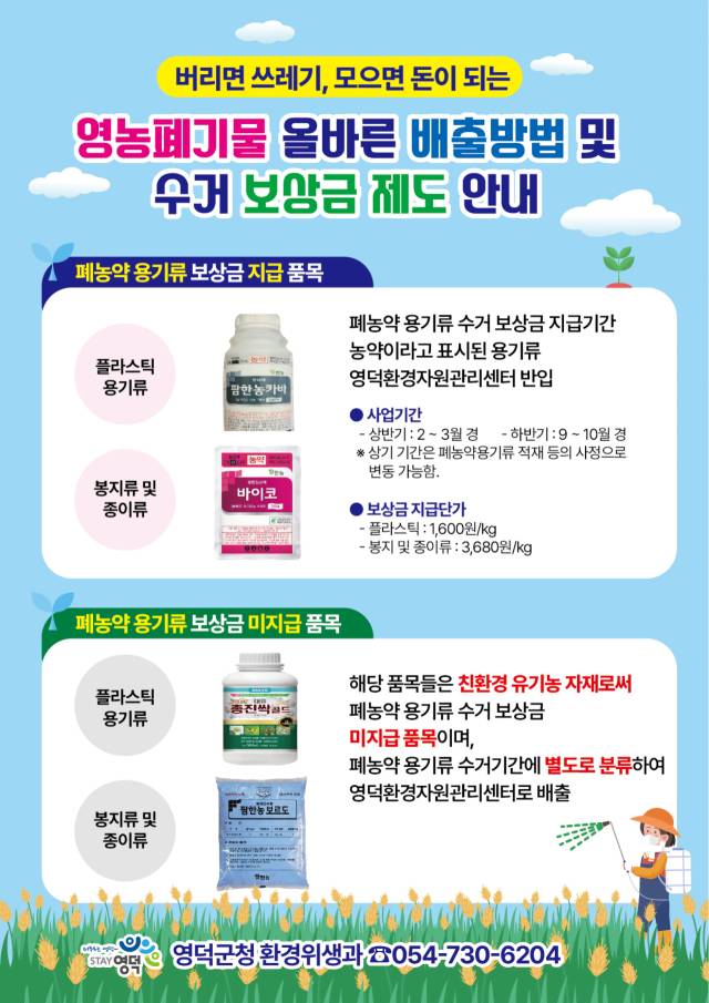 ▲ 올바른 영농 폐기물 배출 안내 포스터.ⓒ영덕군청