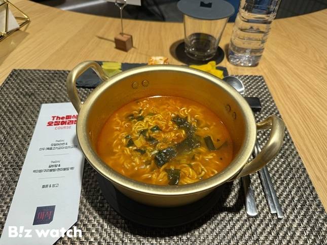 하림산업이 5일 서울 강남구 신사동에서 '더미식 신제품 론칭 시식회'를 열었다./사진=윤서영 기자 sy@