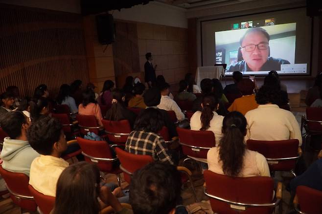 11월 열린 인도 뉴델리 한국영화제. 사진제공=오동진 영화평론가