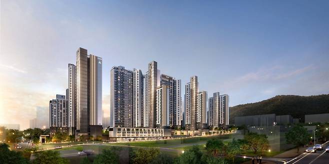 아크로 리츠카운티 투시도. /사진제공=DL이앤씨