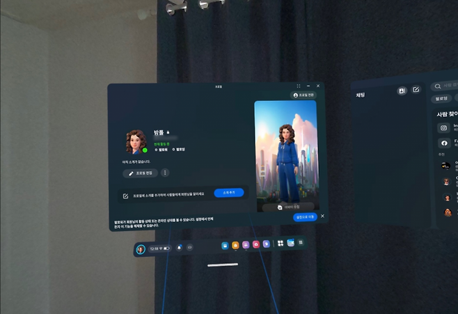 메타퀘스트 3S를 착용했더니 내 방 안에 디지털 창이 생겼다/사진=황서율 기자chestnut@