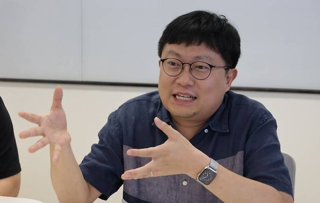 조강원 모레 대표가 서울 서초구 사옥에서 매일경제와 인터뷰하고 있다. 이승환 기자