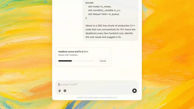 오픈AI o1 프로 모델 구동 화면. 사진제공=오픈AI